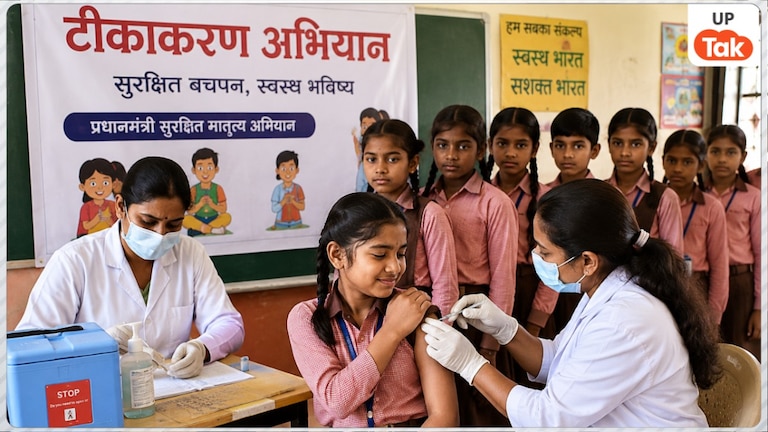 यूपी के परिषदीय स्कूलों में चलेगा टीकाकरण अभियान, अगस्त माह के दो चरणों में खसरा और रूबेला जैसी गंभीर बीमारियों के लगेंगे टीके UP Tak