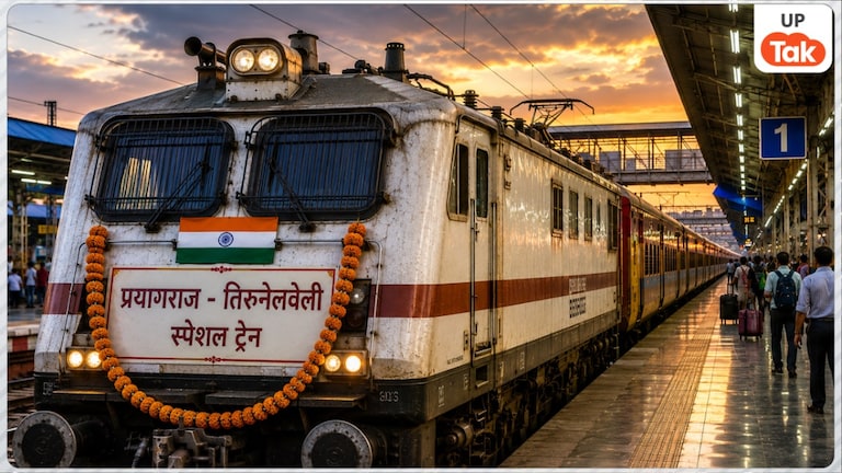 प्रयागराज से तिरुनेलवेली के बीच चलनी शुरू हुई ये नई स्पेशल ट्रेन, रामेश्वरम जाने वाले भक्तों और वेल्लोर के मरीजों को मिलेगी बड़ी राहत, जानें पूरा रूट UP Tak
