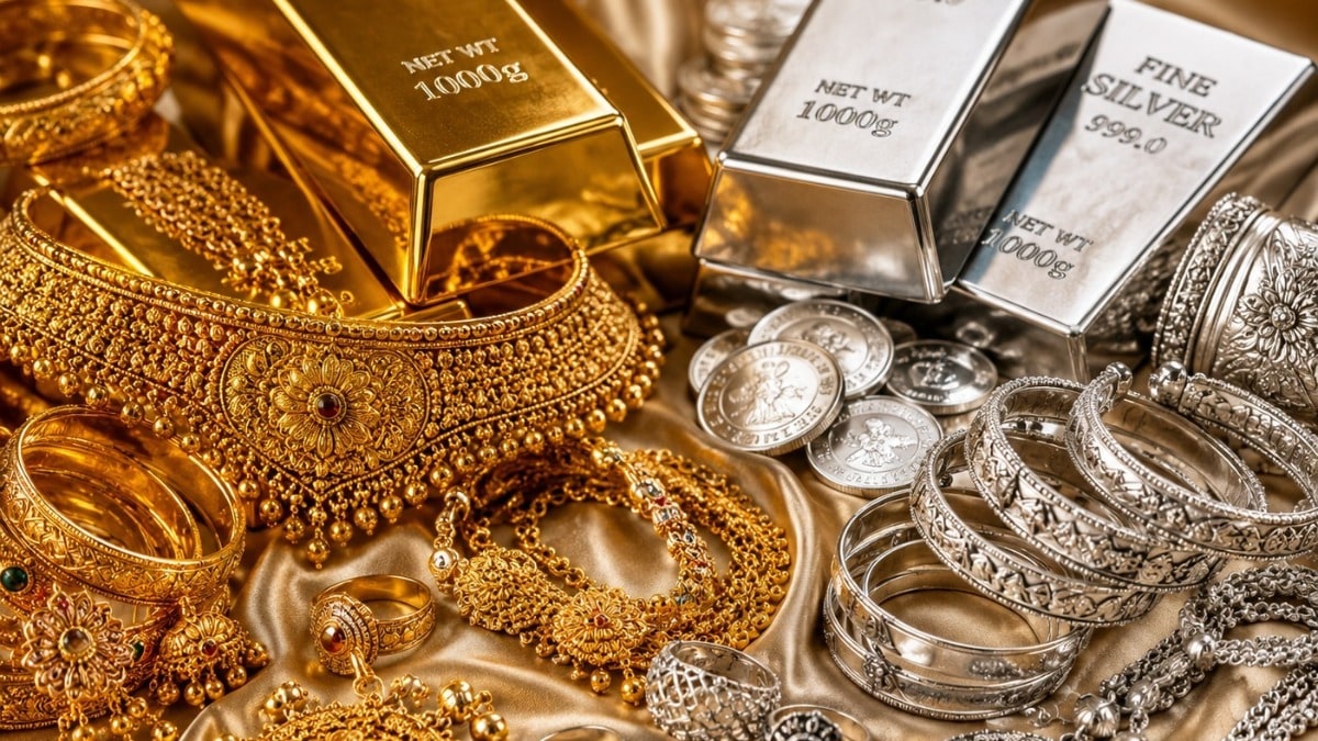 Mathura Gold Silver Price Today: मथुरा सराफा बाजार में सोने-चांदी की चमक बढ़ी, निवेशकों की दिलचस्पी से कारोबार में तेजी मथुरा सराफा बाजार में सोने-चांदी की चमक बढ़ी, निवेशकों की दिलचस्पी से कारोबार में तेजी