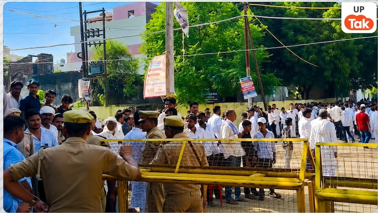 अबान के जनाजे से पहले कसारी मसारी कब्रिस्तान में पहुंच गई भारी भीड़, फिर पुलिस ने उठाया ये कदम Aban Ahmed funeral Prayagraj