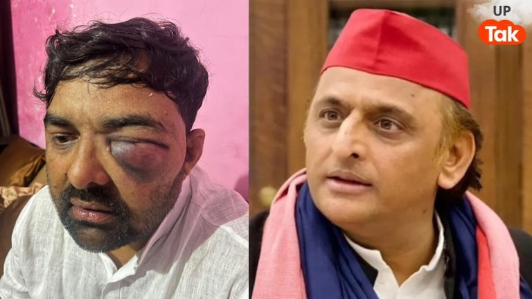 दिग्विजय भाटी की पिटाई पर अखिलेश का रिएक्शन, फोटो शेयर कर कही ये बात UP Tak