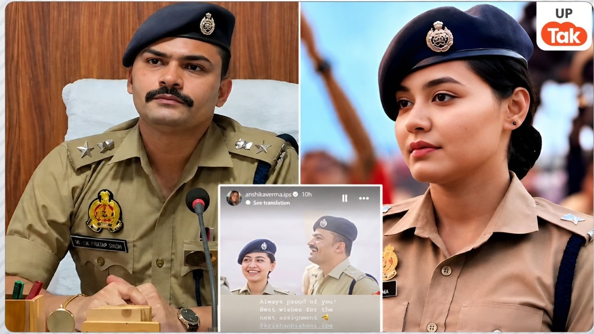 IPS KK Bishnoi and IPS Anshika Verma