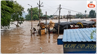 चित्रकूट में खतरे के निशान के ऊपर बह रही मंदाकिनी, 23 साल पुराना रिकार्ड तोड़कर नदी का 134.02 cm तक पहुंचा जलस्तर UP Tak