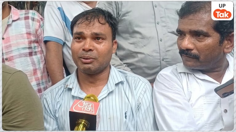 मुझे जो दर्द मिला वही...कौशांबी पटाखा ब्लास्ट में मंजीत ने एक झटके में सब कुछ खो दिया, चीख-चींखकर कर रहे ये मांग Kaushambi News