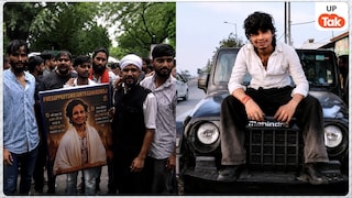 गिरफ्तार किए गए स्वतंत्र भारद्वाज के सपोर्ट में पुलिस स्टेशन के सामने आ गई लोगों की भीड़, नारे लगे- वो हिंदू शेर UP Tak