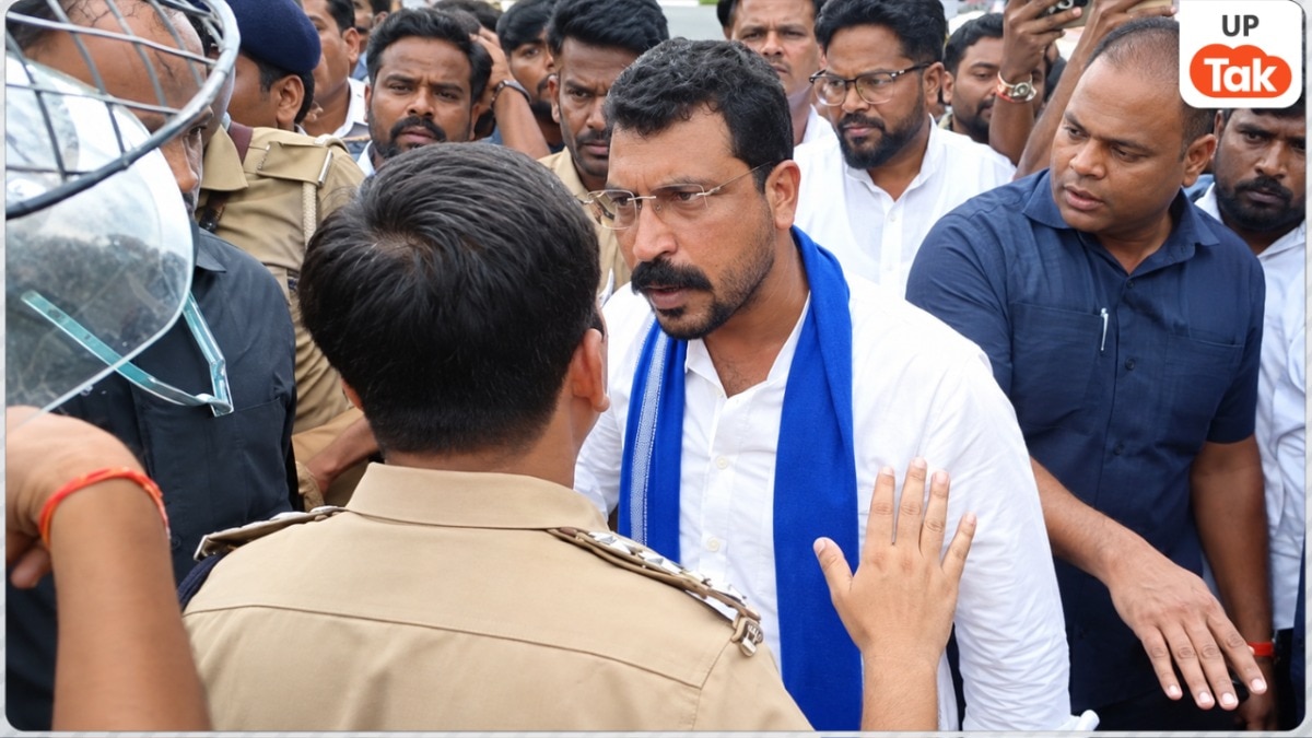 फेंका गया जूता-पत्थर... बाराबंकी में भारी बवाल के बीच चंद्रशेखर आजाद ने पुलिस पर लगाए ये आरोप