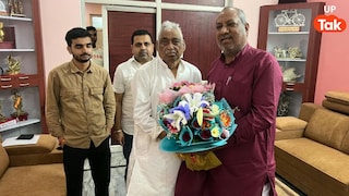 भाजपा के सहयोगी संजय निषाद ने सपा के वरिष्ठ नेता माता प्रसाद पांडे से की मुलाकात, क्या चुनाव से पहले बदल देंगे पाला? Sanjay Nishad Meets Mata Prasad Pandey
