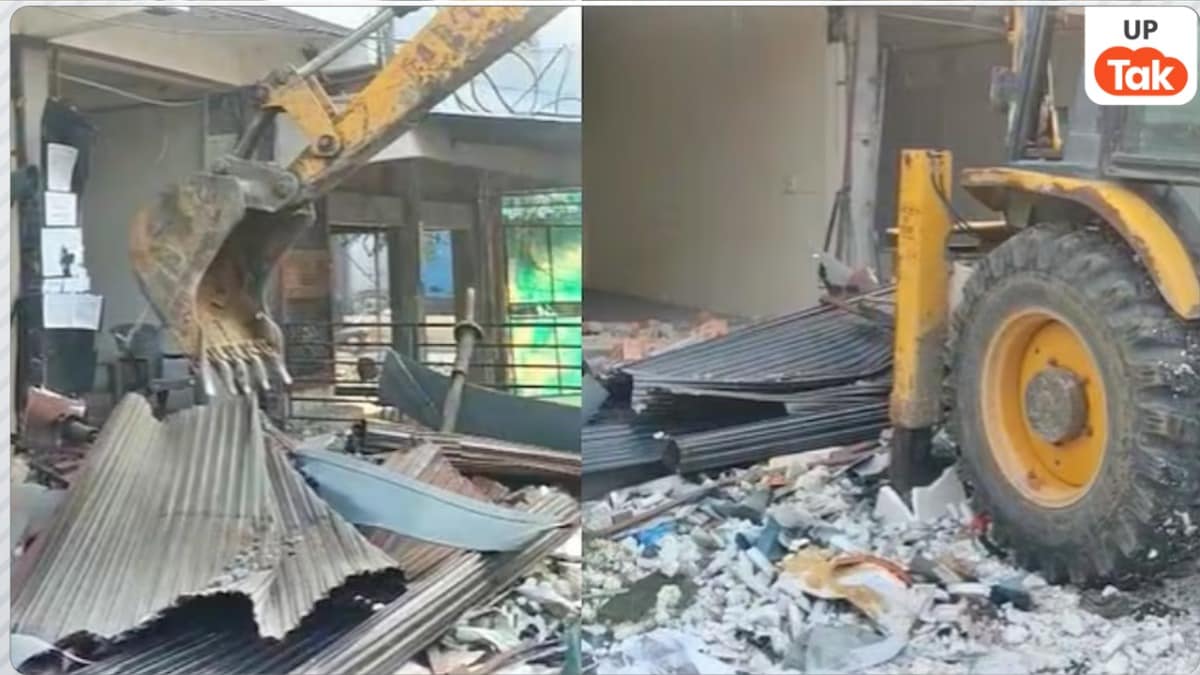मेरठ के सेंट्रल मार्केट में फिर चला बुलडोजर, 44 सील सपंत्तियों पर कार्रवाई से मचा हड़कंप Meerut News
