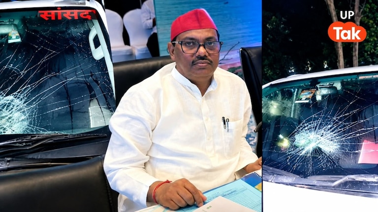 सपा सांसद लक्ष्मीकांत उर्फ पप्पू निषाद पर देर रात हमला, भीड़ ने कार को घेरकर शीशे तोड़े; क्यों हुआ ये सब? SP MP Pappu Nishad Car Attack