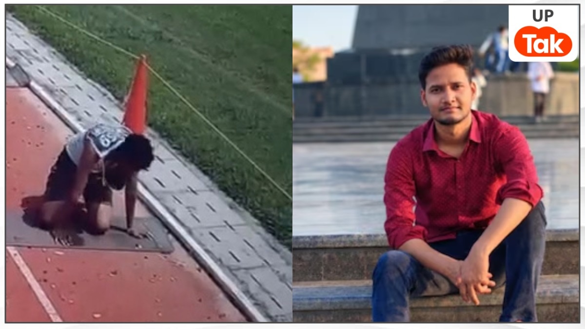 CCTV आया सामने: अचानक लड़खड़ाया, साथी ने संभाला और हो गई मौत! होमगार्ड भर्ती अभ्यर्थी योगेंद्र सिंह के गले में मिली थी बोतल 