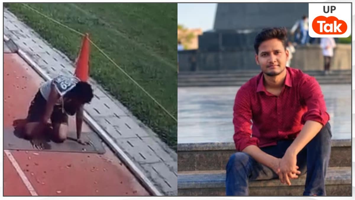 CCTV आया सामने: अचानक लड़खड़ाया, साथी ने संभाला और हो गई मौत! होमगार्ड भर्ती अभ्यर्थी योगेंद्र सिंह के गले में मिली थी बोतल Lucknow Homeguard Bharti Death