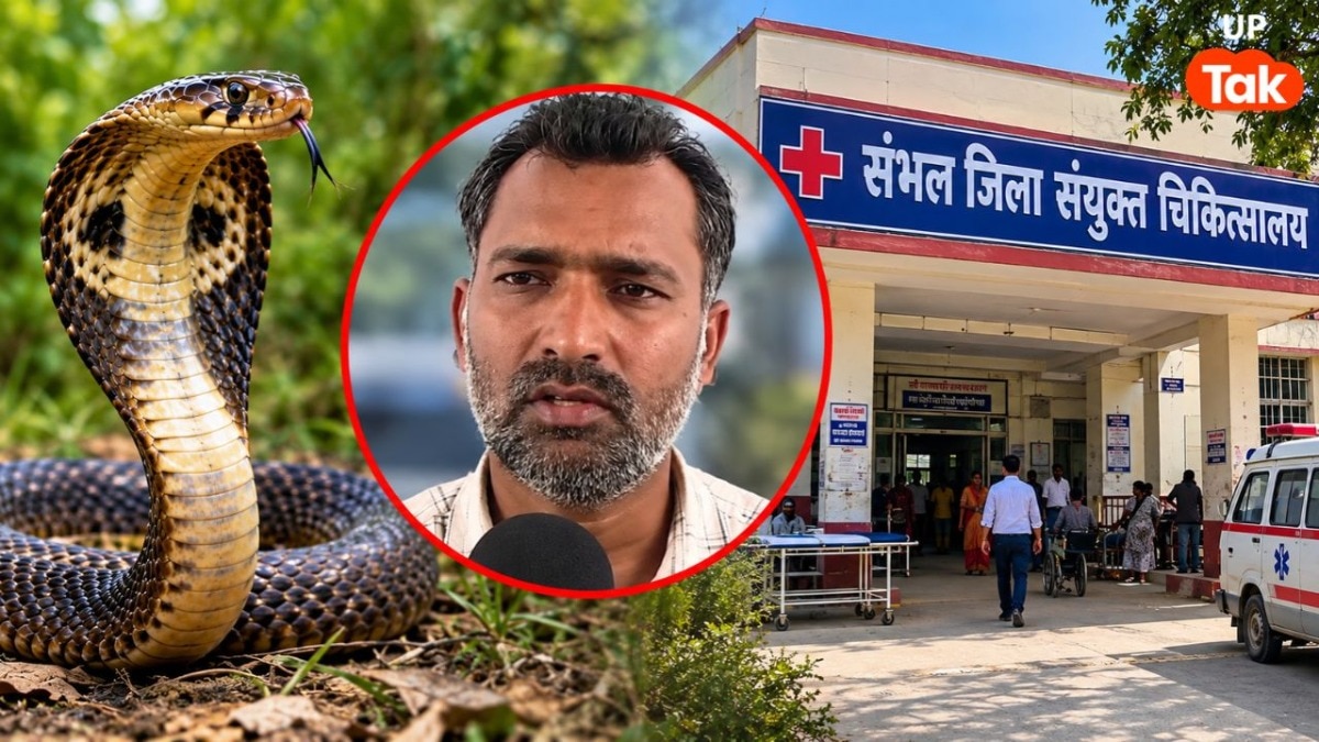 संभल के अस्पताल में बड़ी लापरवाही से बिगड़ी मासूम की हालत, सांप डसे बच्चे को ऐसी क्या चीज लगा दी?