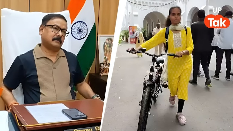 साइकिल चोरी की फरियाद लेकर DM अविनाश कुमार के पास पहुंची छात्रा, अफसर ने खुद बाजार जाकर दिलाई नई साइकिल Bareilly DM Avinash Kumar News