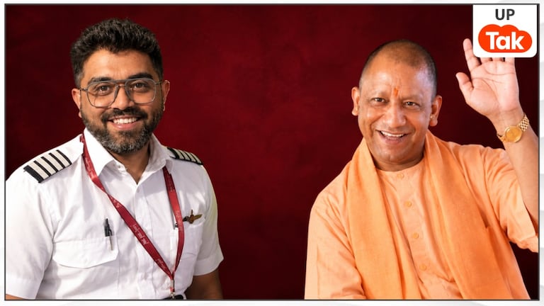 चलती फ्लाइट में को-पायलट ने किया हमला, घायल होकर कैप्टन स्मित मच्छार ने बचाई 174 यात्रियों की जान, CM योगी तारीफ करते नहीं थके! Photo: flydubai pilot Smit Machchhar and CM Yogi