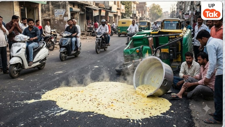 फिरोजाबाद में गर्म खीर गिरने से एक ही परिवार के 10 लोग झुलसे, नवरात्रि के भंडारे में जाते वक्त पलटा ई-रिक्शा Firozabad News
