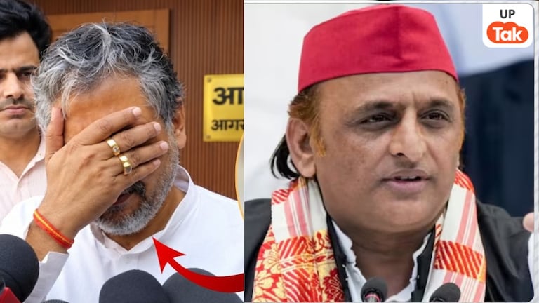 कैमरे पर रोए सपा के MLC उम्मीदवार आकाश अग्रवाल तो अखिलेश यादव ने यादव ने कह दी बड़ी बात Akash Agarwal and Akhilesh Yadav