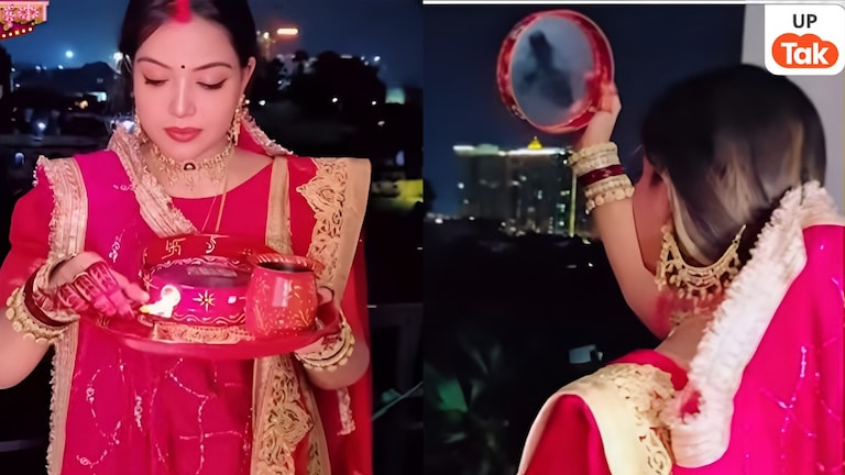 पवन सिंह के लिए पत्नी ज्योति सिंह ने रखा करवा चौथ का व्रत, फिर चर्चा में आया उनका थूक कर चाटने वाला रिएक्शन Jyoti Singh Celebrate Karwa Chauth