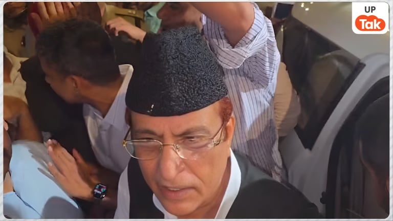 रामपुर जेल से छूटते ही ईडी ने आजम खान को हिरासत में लिया, बेटे अब्दुल्ला आजम हुए रिहा Azam Khan ED Custody