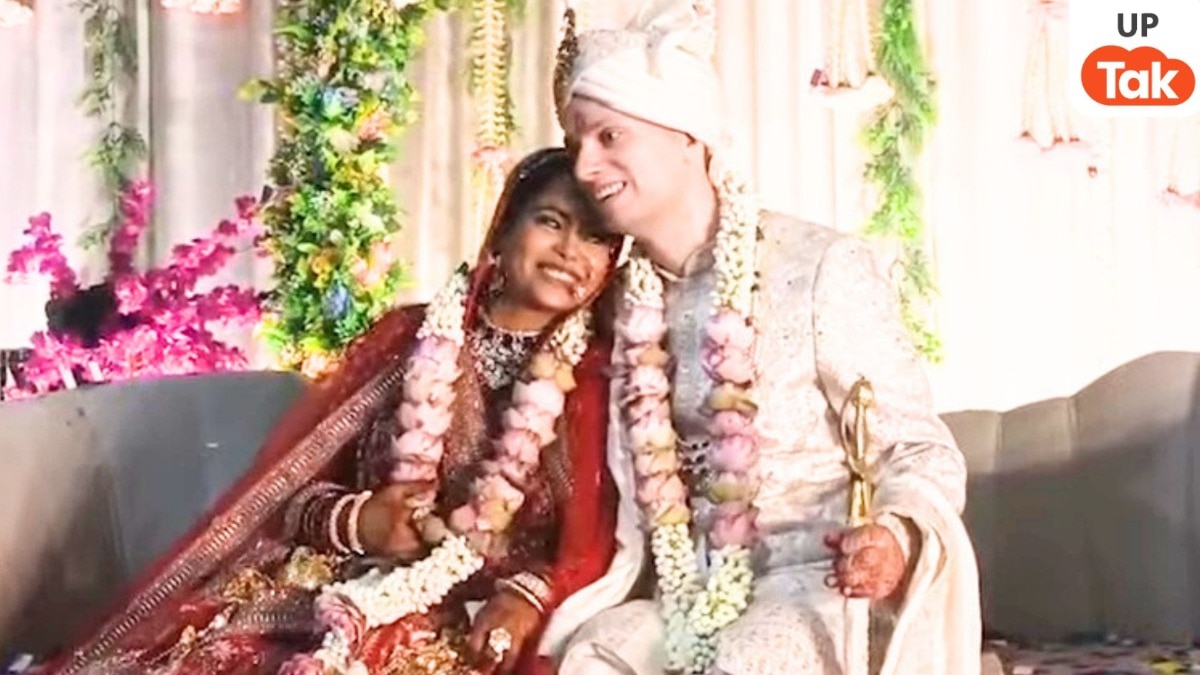 जर्मनी से बारात लेकर पहुंचे दूल्हे गुस्ताफ ने शेरवानी पहन शिकोहाबाद में खुशी संग रचाई शादी, प्यार की ये कहानी हो रही वायरल