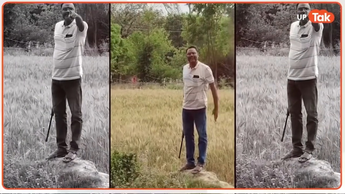 बंदूक लेकर ऐसी दबंगई पहले कभी नहीं देखी होगी! सुल्तानपुर में पूर्व प्रधान अशोक वर्मा ने सरकारी मजदूरों को ऐसे धमकाया