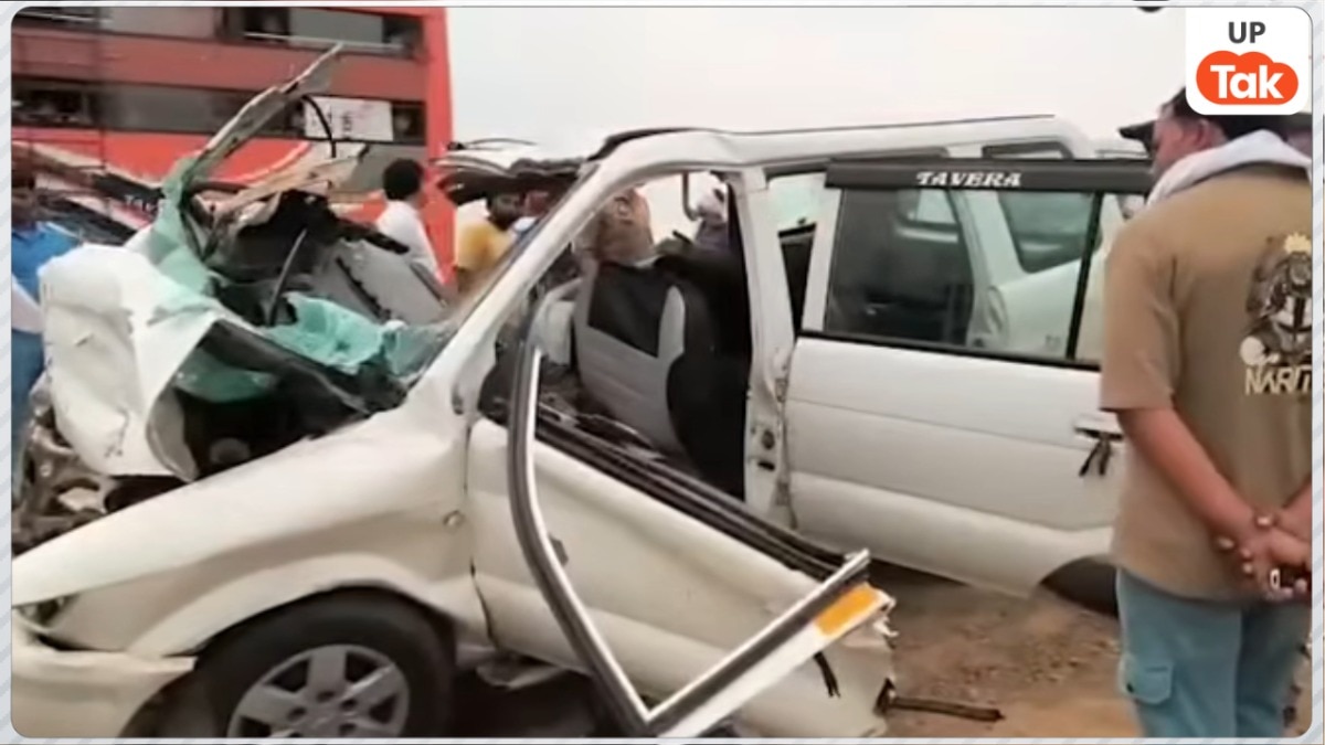 जालौन भीषण हादसे में गाड़ी के उड़े परखच्चे, एक साथ इतनी लाशें देख कांप उठेगी रूह