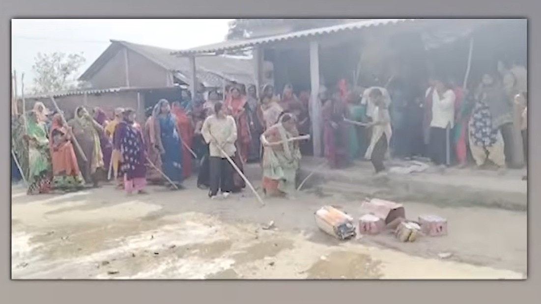 पीलीभीत में 'शराब' पर संग्राम... महिलाओं ने तोड़ीं बोतलें, तहसीलदार की टीम पर बोला हमला