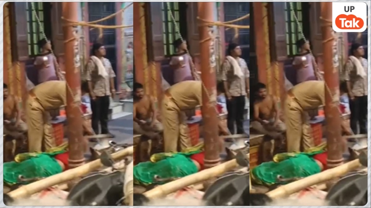 वाराणसी में महिला को गिराकर मारने वाले दरोगा का वीडियो वायरल होते ही मचा हड़कंप, अब हुआ तगड़ा एक्शन