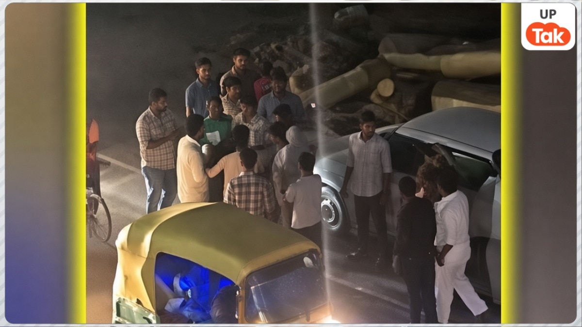 कन्नौज में इन लोगों ने सिपाही को सड़क पर दौड़ा-दौड़ाकर पीटा, पुलिस ने यहां निकाला आरोपियों का जुलूस  