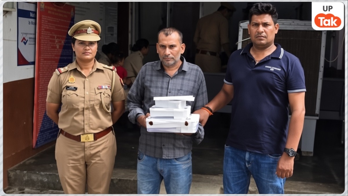 'बनियान' में Bluetooth डिवाइज छिपाकर कर रह था नकल, UP STF ने आरोपी को पकड़ा