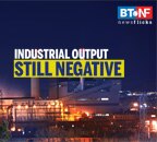 Industrial output continues negative growth in July