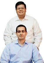 Kartik Varma (front), Dhruv Agarwala