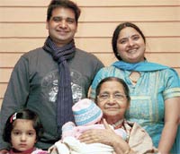 Atul Sharma with family Atul Sharma with family