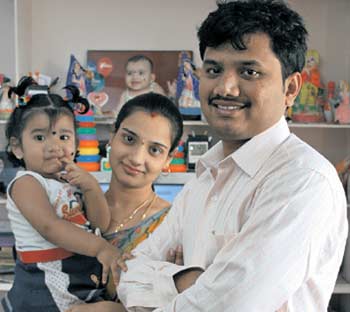 Ramesh Babu G with family