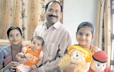 Pradeep Saxena with family