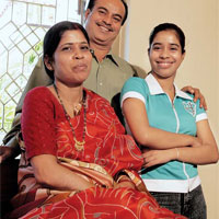 Karmakar with family