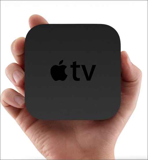 Apple TV is a smart little box that lets you stream content, either through a broadband network or wirelessly, to any television