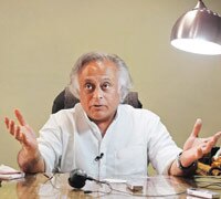Union rural development minister Jairam Ramesh