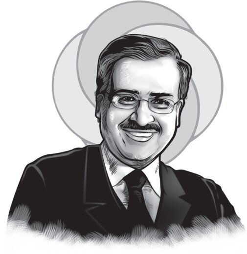 A sketch of Sun Pharma's Dilip Shanghvi