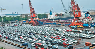 Hyundai cars at Chennai Port