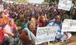 Orissa SEZ protest