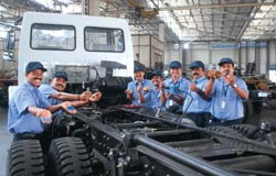 Ashok Leyland employees in happier times: Cost savings have always been a mantra 