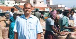 A. Kalimuthu, A farmer from Keeranur village A. Kalimuthu, A farmer from Keeranur village