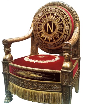 The refurbished throne