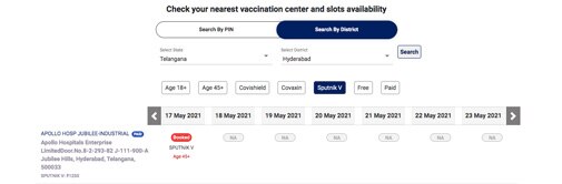 COVID-19 crisis: Russian vaccine Sputnik V now on CoWIN portal - Vimarsana News
