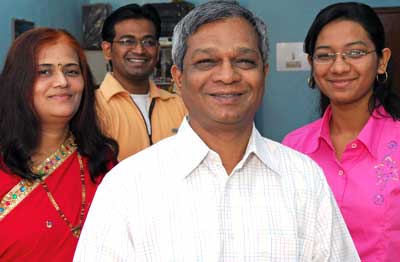 Shivanand with family