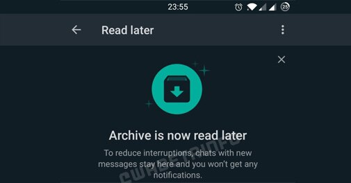 WhatsApp developing 'Read Later' feature to replace archived chats - Vimarsana News