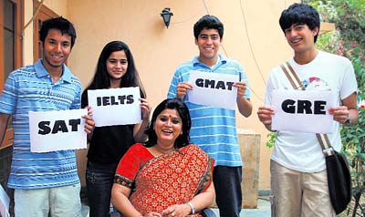 Mrinalini Batra with students
