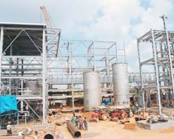 Chemplast Sanmars PVC project under construction in Cuddalore, Tamil Nadu