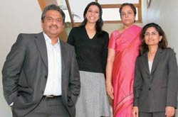 The headhunters team: (L-R) R. Suresh, Purvi Sheth, Hastha Krishnan and Shilpa Gentela