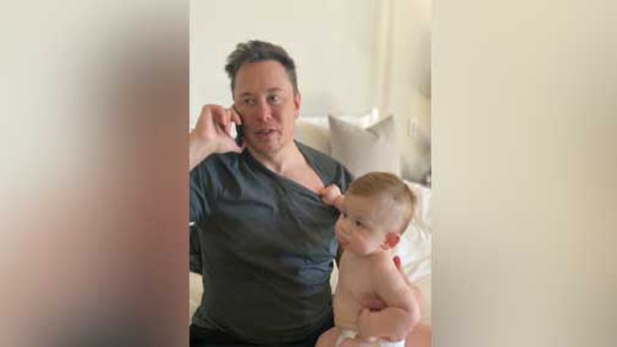 Photo Of Elon Musk With Son X Ae A Xii Goes Viral Check Out How Twitter Reacted